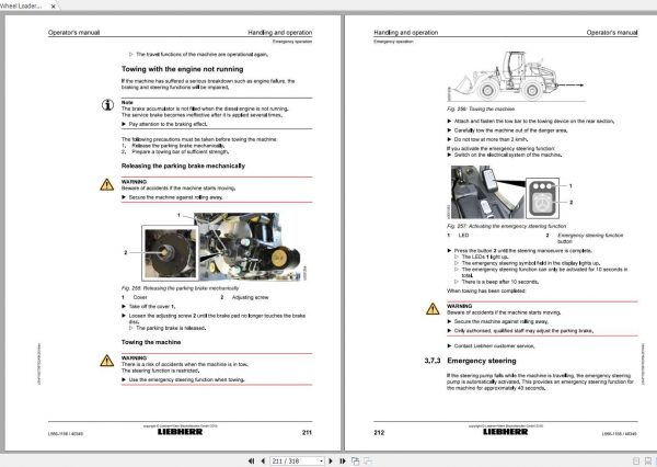 Liebherr Wheel Loader L566 1168 SN 40349 Operators Manual 3