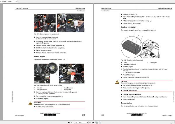 Liebherr Wheel Loader L566 1618 SN 38549 Operators Manual 3