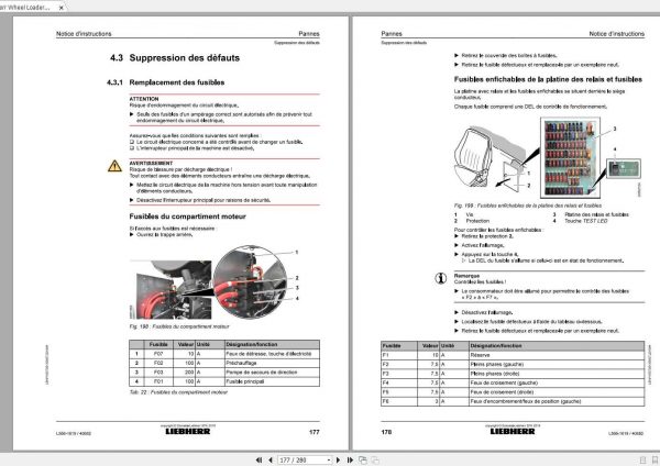 Liebherr Wheel Loader L566 1619 SN 40682 Operators ManualFR 2