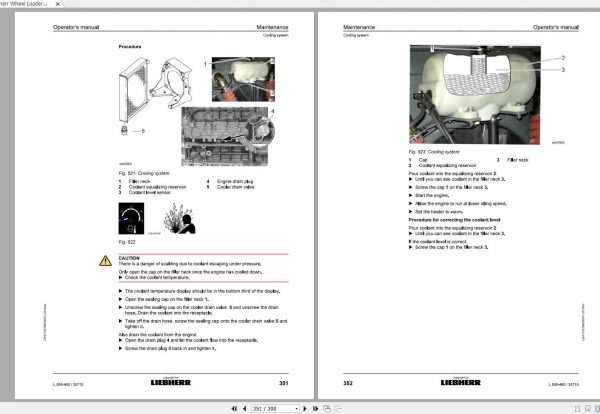 Liebherr Wheel Loader L566 460 SN 35715 Operators Manual2015 3