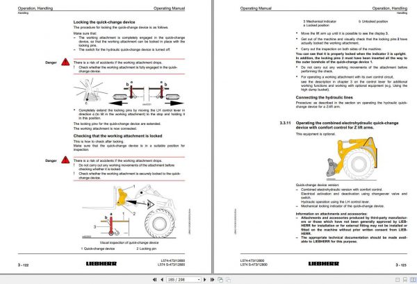 Liebherr Wheel Loader L574 473 SN 12800 Operators Manual 3