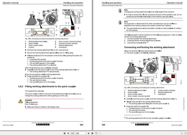 Liebherr Wheel Loader L576 1333USA CAN SN 26036 Operators Manual 3