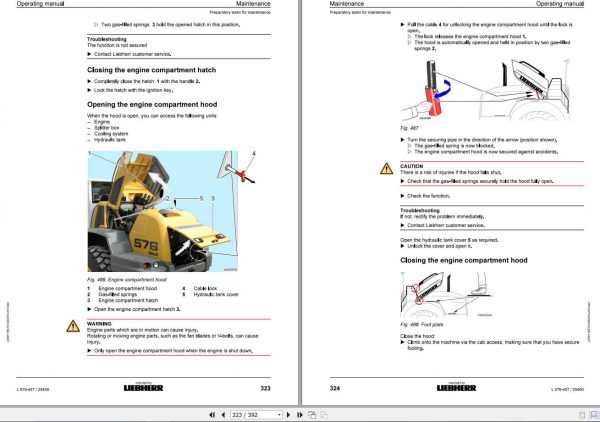 Liebherr Wheel Loader L576 457 SN 25400 Operators Manual 3