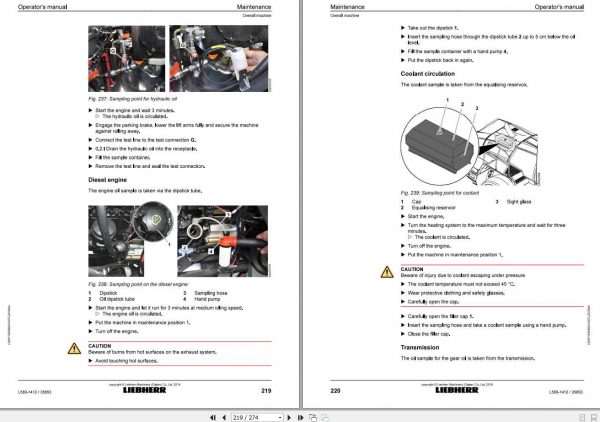 Liebherr Wheel Loader L580 1412 SN 35893 Operators Manual 3