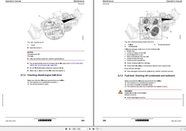 Liebherr Wheel Loader L580 1464 SN 33031 Operators Manual 3