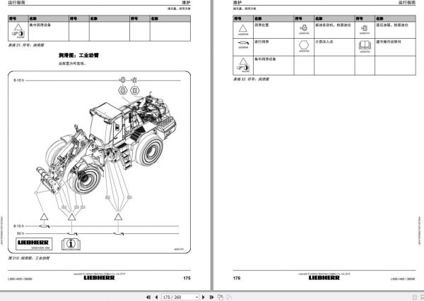 Liebherr Wheel Loader L580 1495 SN 36699 Operators ManualZH 3