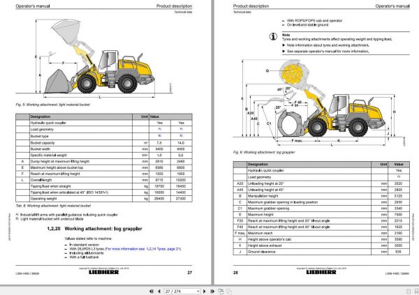 Liebherr Wheel Loader L580 1495 SN 36699 Operators Manual 2
