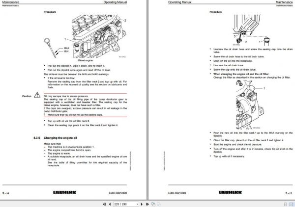 Liebherr Wheel Loader L580 458 SN 12800 Operators Manual 3HaU2Q