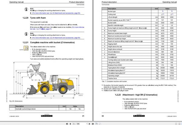 Liebherr Wheel Loader L580 459 SN 24314 Operators Manual 2