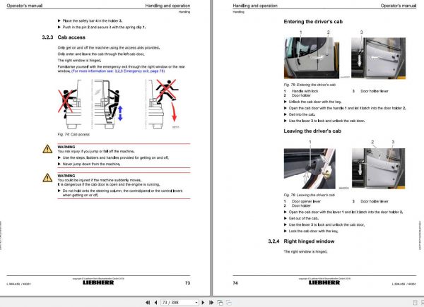 Liebherr Wheel Loader L580 459 SN 40351 Operators Manual 3