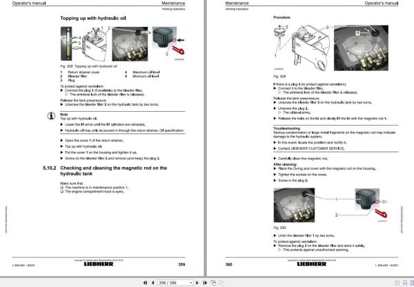 Liebherr Wheel Loader L580 459ohneCE SN 40351 Operators Manual 3