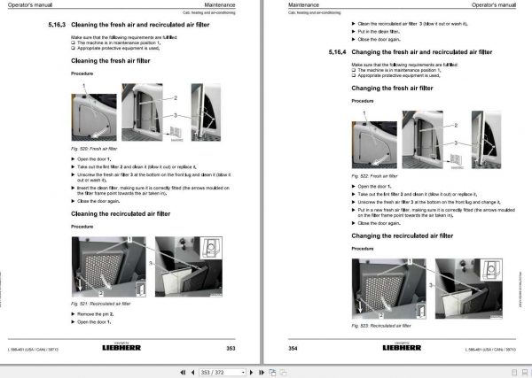 Liebherr Wheel Loader L586 461USA CAN SN 39713 Operators Manual 3