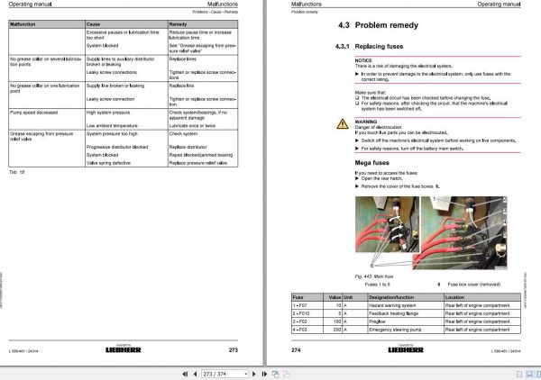 Liebherr Wheel Loader L586 461 SN 24314 Operators Manual 3