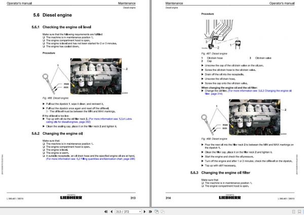 Liebherr Wheel Loader L586 461 SN 38519 Operators Manual 3