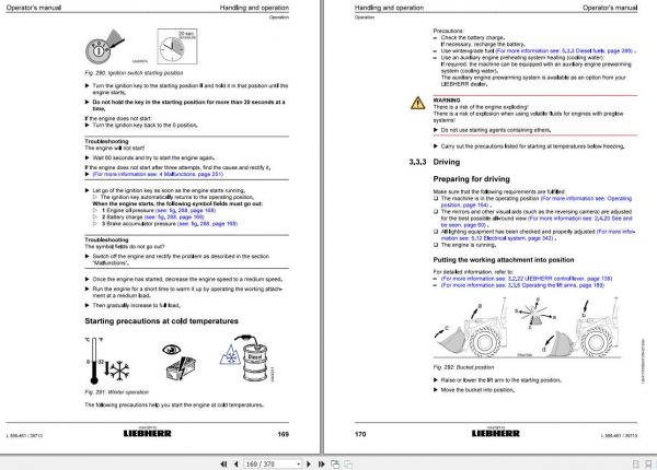 Liebherr Wheel Loader L586 461ohneCE SN 39713 Operators Manual 2