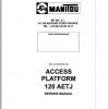 Manitou Access Platform 120 AETJ Repair Manual 1