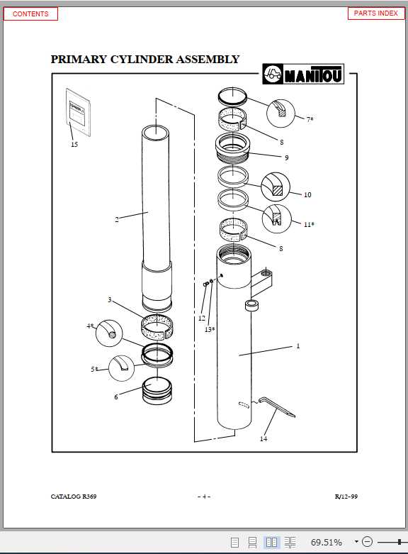 Manitou Forklift 6400 6900 Series Part Manual 3