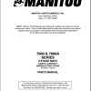 Manitou Forklift 7900 7900A Series Part Manual 1