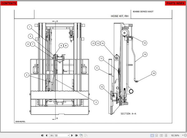 Manitou Forklift 804866 Series Part Manual 2