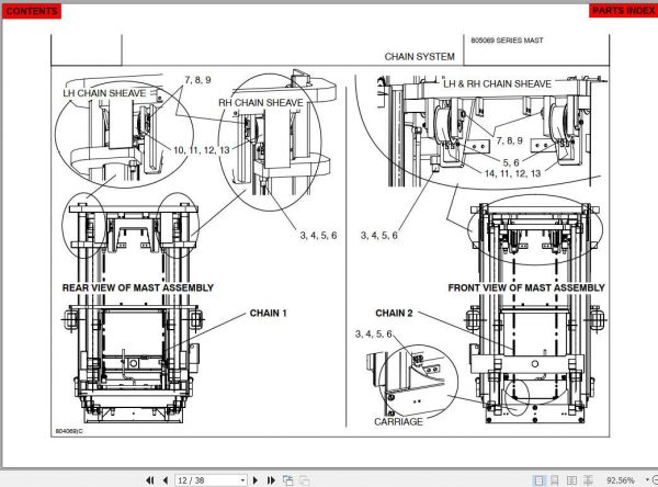 Manitou Forklift 805069 Series Part Manual 2