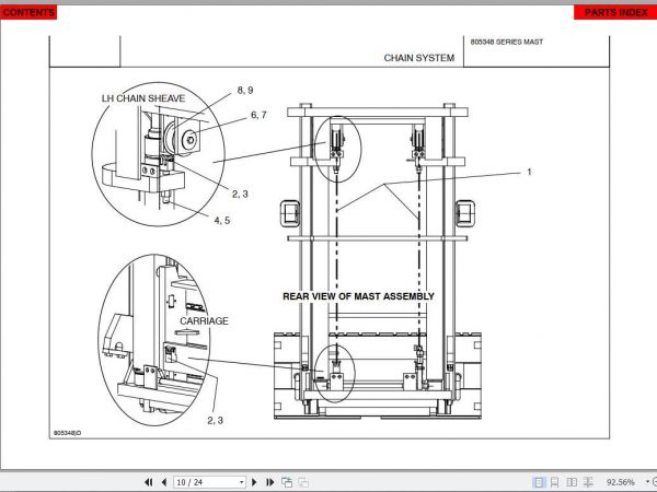 Manitou Forklift 805348 Series Part Manual 2