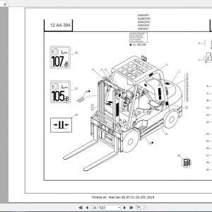 Manitou Forklift CD 15P 35P Part Manual 1
