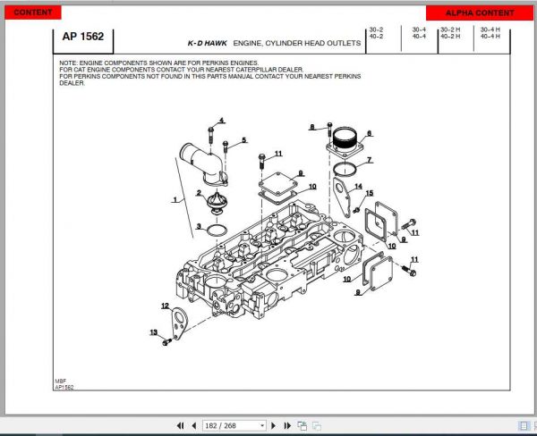 Manitou Forklift M30 24 Part Manual 3