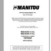 Manitou Forklift M304050 Part Manual 1
