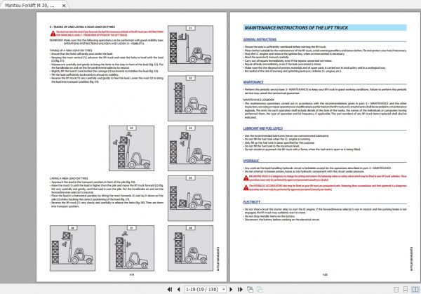 Manitou Forklift M30 50 24ST3B Operators Manual647122 3