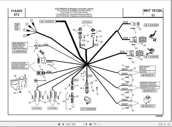 Manitou Forklift MHT 10120L Part Manual648588 2