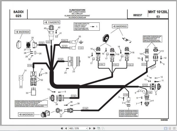 Manitou Forklift MHT 10120L Part Manual648588 3