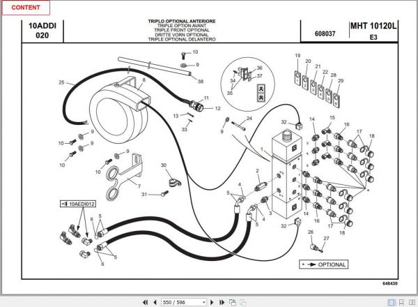Manitou Forklift MHT 10120 Part Manual648430 2