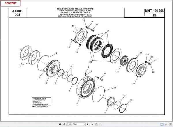 Manitou Forklift MHT 10120 Part Manual648430 3