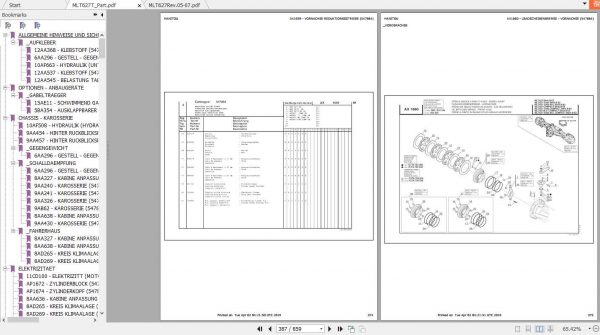 Manitou Forklift MHT 627T Part Manual 3