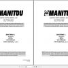 Manitou Forklift MHT 860 L Part Manual648435P 1