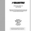 Manitou Forklift MLT 630 732 Part Manual 1
