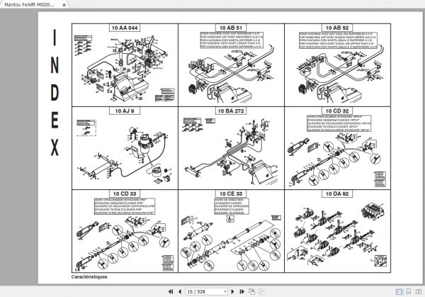 Manitou Forklift MSI30D Turbo Parts Manual547924 3