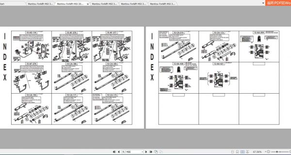 Manitou Forklift MSI 30D Parts Manual 2