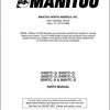 Manitou Forklift S402 604 TC D Parts Manual 1