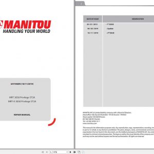 Manitou MRT MRT X 3050 Privilege ST3A Repair Manual2019 1