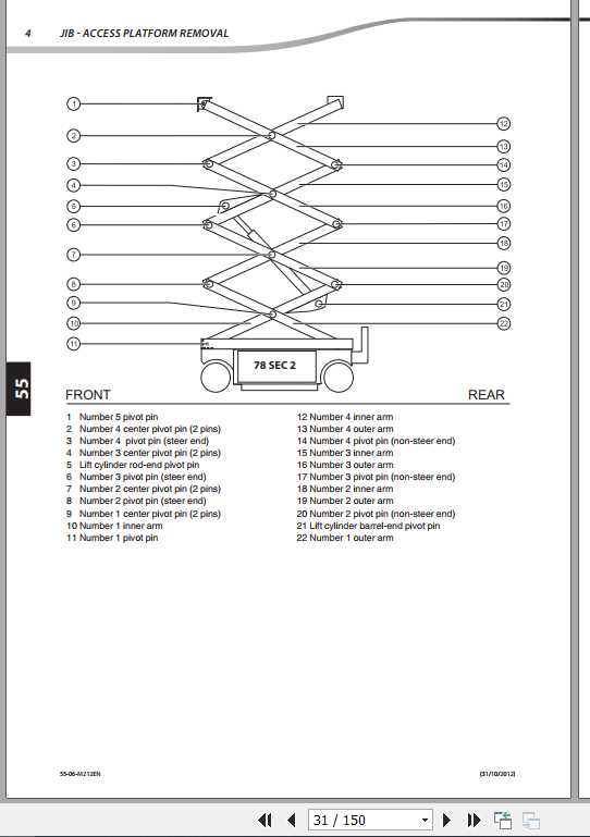 Manitou Scissor Lift 78SEC2 Repair Manual 1