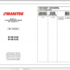 Manitou Telehandler BT 420 Series 3 Parts ManualEN