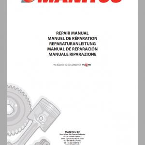Manitou Telehandler BT 420 Series 3 Service ManualEN 1