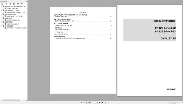 Manitou Telehandler BT 420 Series 3 Service ManualEN 2