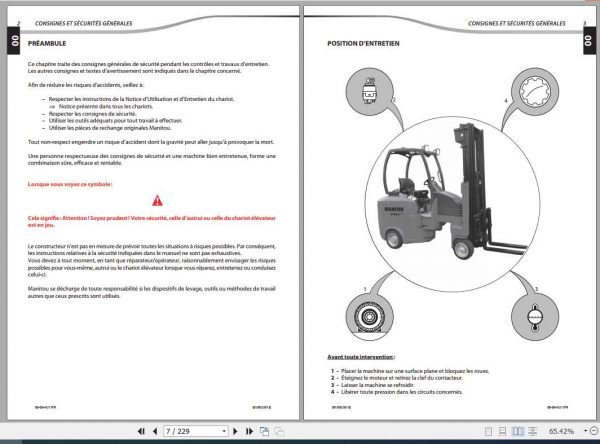 Manitou Telehandler EMA II Repair Manual 2