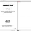 Manitou Telehandler MHT10120 OperatorParts Service Manual 1