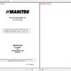 Manitou Telehandler MHT10120 OperatorParts Service Manual 2