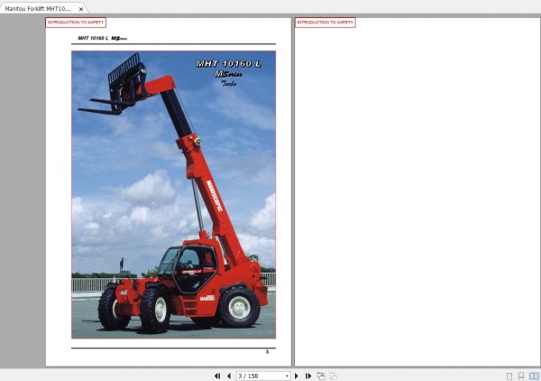 Manitou Telehandler MHT10160 Operator Service Manual648403AS 2