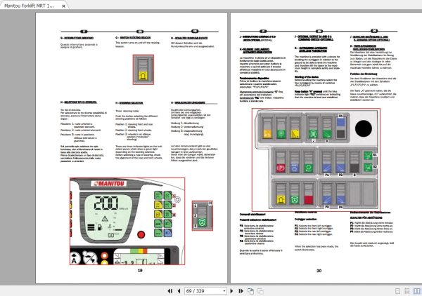 Manitou Telehandler MRT1440 1840 Operators Manual648552 3