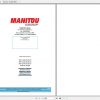 Manitou Telehandler MRT1850 2540 Operators Service Manual 1